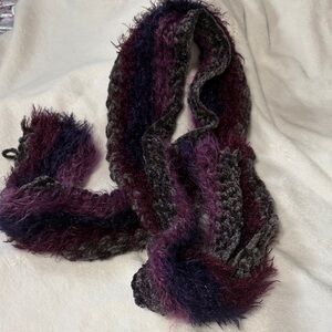 Ultra soft Purple and Black Women's Scarf